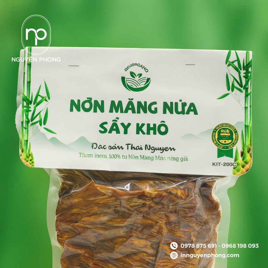 In hộp giấy đựng măng khô đẹp